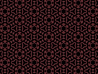 Seamless Damask Wallpaper Colored Dark Background