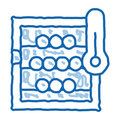 temperature in wine cellar doodle icon hand drawn illustration