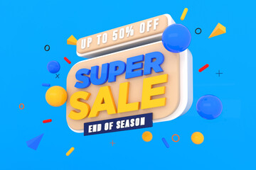 Up to 50% off. Super Sale end of season