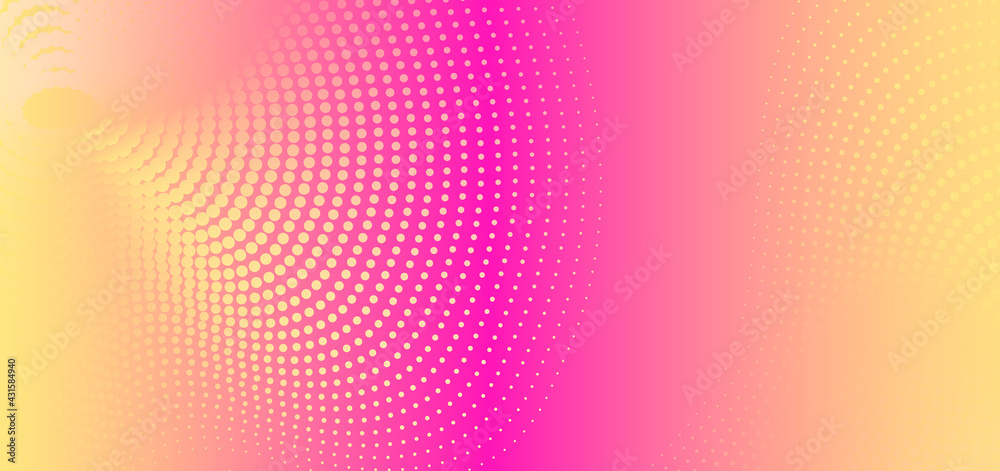 Poster abstract colorful background with dotted. minimal gradient color banner for copy media space.
