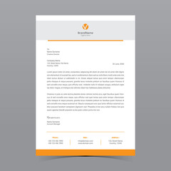 A4 Letterhead Template Vector