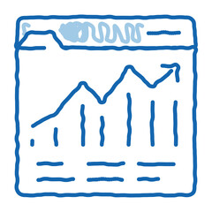 growth up doodle icon hand drawn illustration