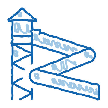 recommend clip art: water slide doodle icon hand drawn illustration