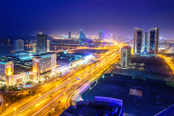 Fototapeta na wymiar Manama Bahrain Cityscape