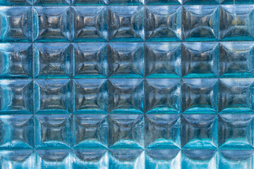 blue glass block pattern