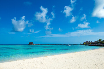 Obraz premium tropical sea under the blue sky. Sea landscape.