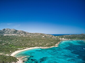 Cala di Volpe , uno dei luoghi piu' belli e famosi della Costa Smeralda, Sardegna