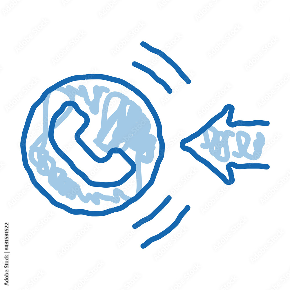 Canvas Prints help desk incoming call icon vector outline illustration