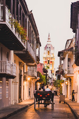 Calles de Cartagena - obrazy, fototapety, plakaty