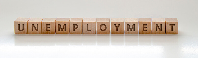 A Banner with wooden blocks with the text: 