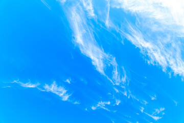 Blue sky with clouds. blue sky background. copy space.