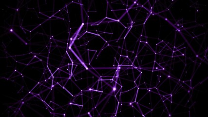 Obraz premium Abstract Plexus Technology Science And Engineering