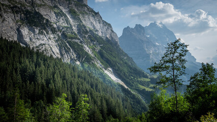 The mountains and glaciers of Grindelwald in the Swiss Alps - amazing Switzerland - travel photography