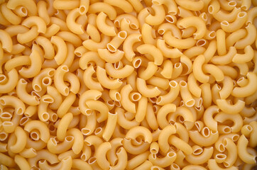 uncooked pasta durum wheat close up food background
