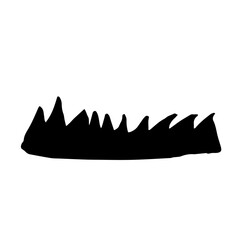 Doodle grass Vector. Isolated on a white background, vector. Elements for Print for a postcard and Illustration for a T-shirt.