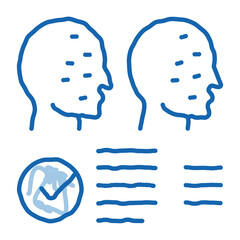 deepfake settings doodle icon hand drawn illustration