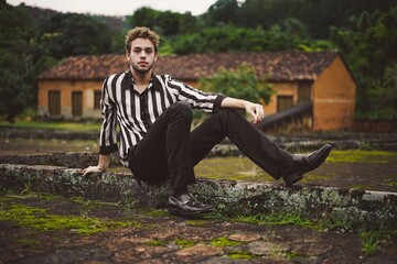 Fototapeta premium Portrait of a young man
