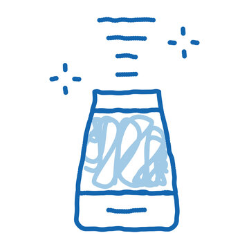 blue doodle air freshener emitting scent clip art preview