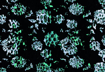 oil painted floral pattern