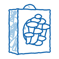 mushroom farm home growing kit icon vector outline illustration