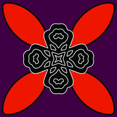 Geometric vector pattern with triangular elements. Seamless pattern with simple colors .Vector hand drawn doodle pattern.