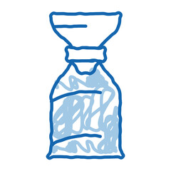 air bag for asthmatic doodle icon hand drawn illustration