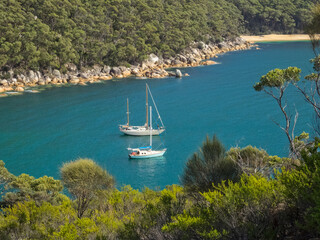 Refuge Cove provides safe anchorage for those sailing through and around the southern coast of...