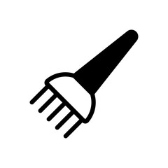 Tinting Brush Vector Solid Icon. Beauty and SPA symbol EPS 10 FIle