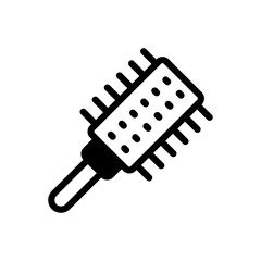 Radial Brush Vector Solid Icon. Beauty and SPA symbol EPS 10 FIle