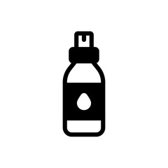 Facial Spray Vector Solid Icon. Beauty and SPA symbol EPS 10 FIle