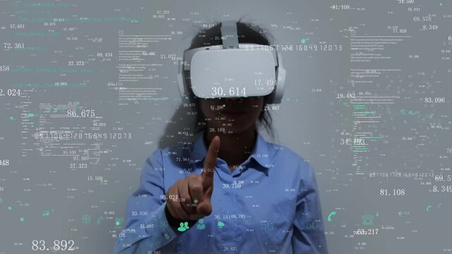 Vr virtual reality wearable intelligent glasses human computer interaction technology interface
