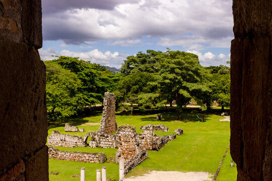 And old corridor in Panama