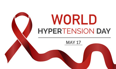 World Hypertension Day Health Prevention and awareness Vector Concept celebrated annually on the 17th May. Hypertension Day Awareness Template.