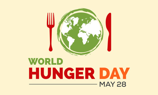 World Hunger Day Food Prevention and awareness Vector Concept. Banner, Poster World Hunger Day Awareness Campaign Template.