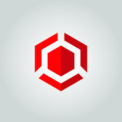  Hexagon Shape Icon Vector Logo Template, EPS 10.