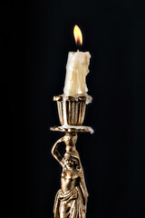 candlestick with candle