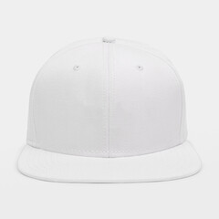 Simple white cap headwear accessory
