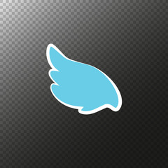 Many kinds of wings cartoon illustration, angel, angel wings, feather wings, angel, goodness.vector illustration and icon.