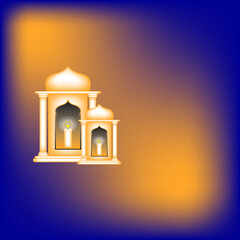 illustration of a lantern with a burning candle