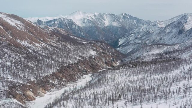 Mountains from aerial view. Landscape. Nature. Travel.