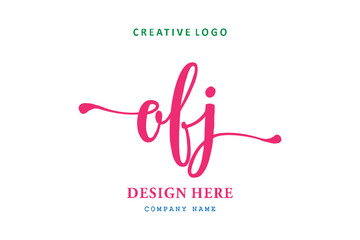 OFJ lettering logo is simple, easy to understand and authoritative