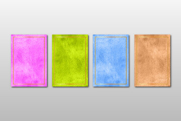 watercolor hand painted background texture. aquarelle abstract emerald backdrop. horizontal template