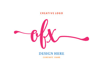 OFX lettering logo is simple, easy to understand and authoritative