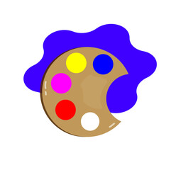 coloring place icon image