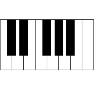 illustration of piano note image