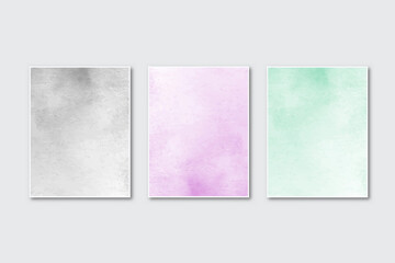 Watercolor pastel background hand painted. aquarelle colorful stains on paper.