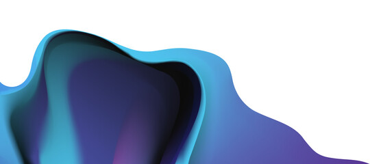 Web header background design with liquid  blue paint flow.  Abstract fluid background for website, brochure, banner, poster