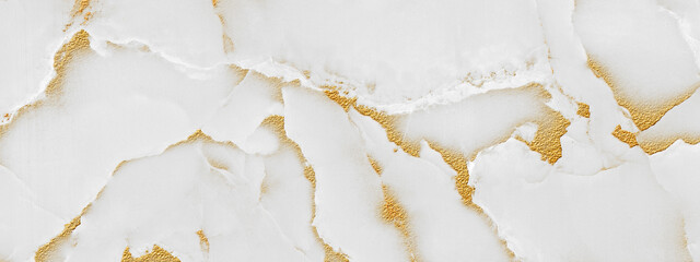 white marble with golden veins.
