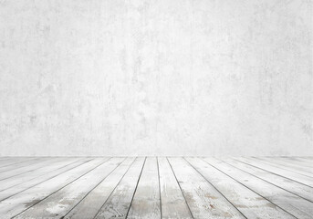 empty room, white background