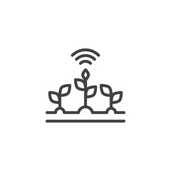Agritech control line icon